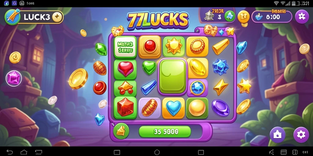 Tampilan gameplay interaktif di 77LUCKS yang menarik.