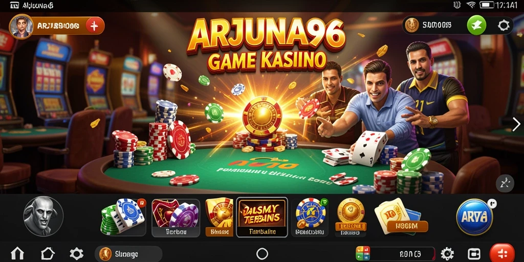 Screenshot menunjukkan gameplay seru dari ARJUNA96 dalam Kasino.