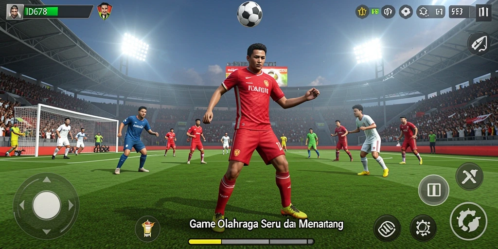 Tampilan keren gameplay <strong>ID678</strong> saat pertandingan olahraga.
