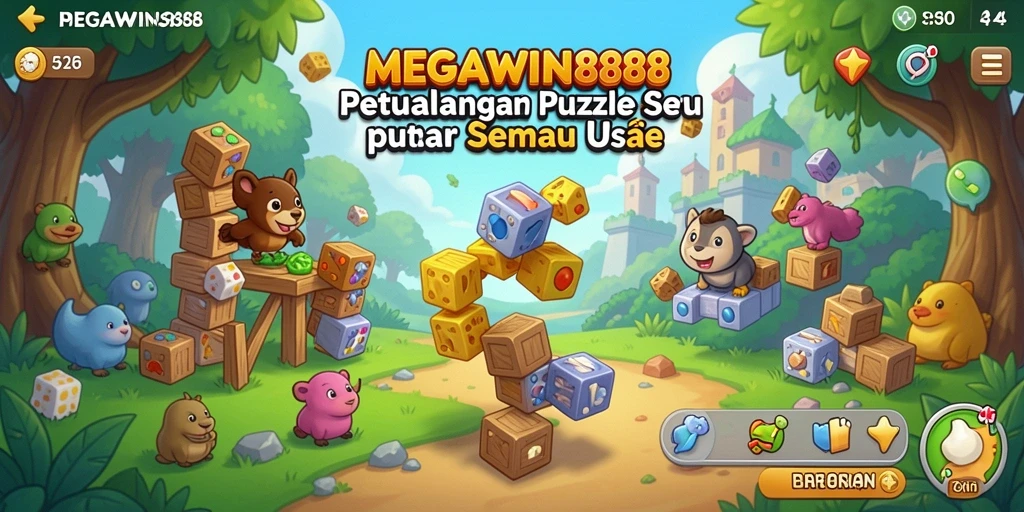 Tampilan menarik dari gameplay MEGAWIN888 yang penuh warna.