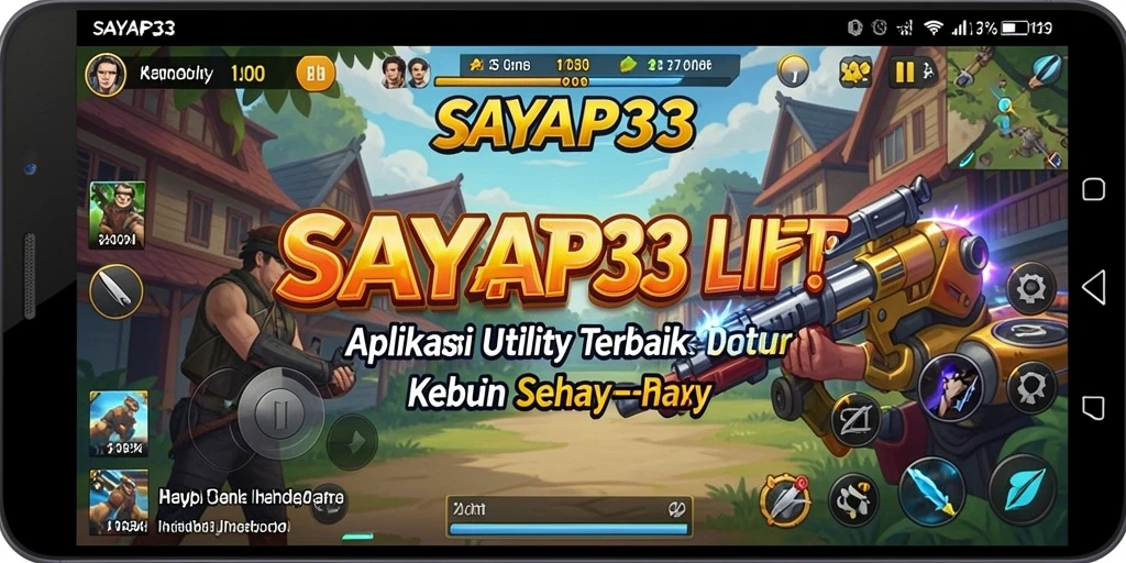 Tangkapan layar utama SAYAP33 menampilkan antarmuka pengguna yang sederhana dan mudah dinavigasi.