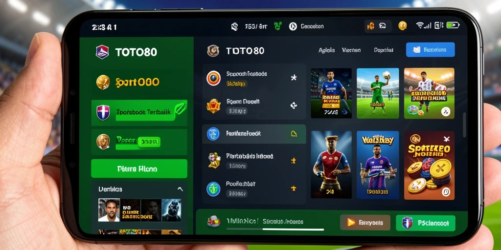 Tampilan TOTO80 menampilkan antarmuka sportsbook yang menarik dan informatif.